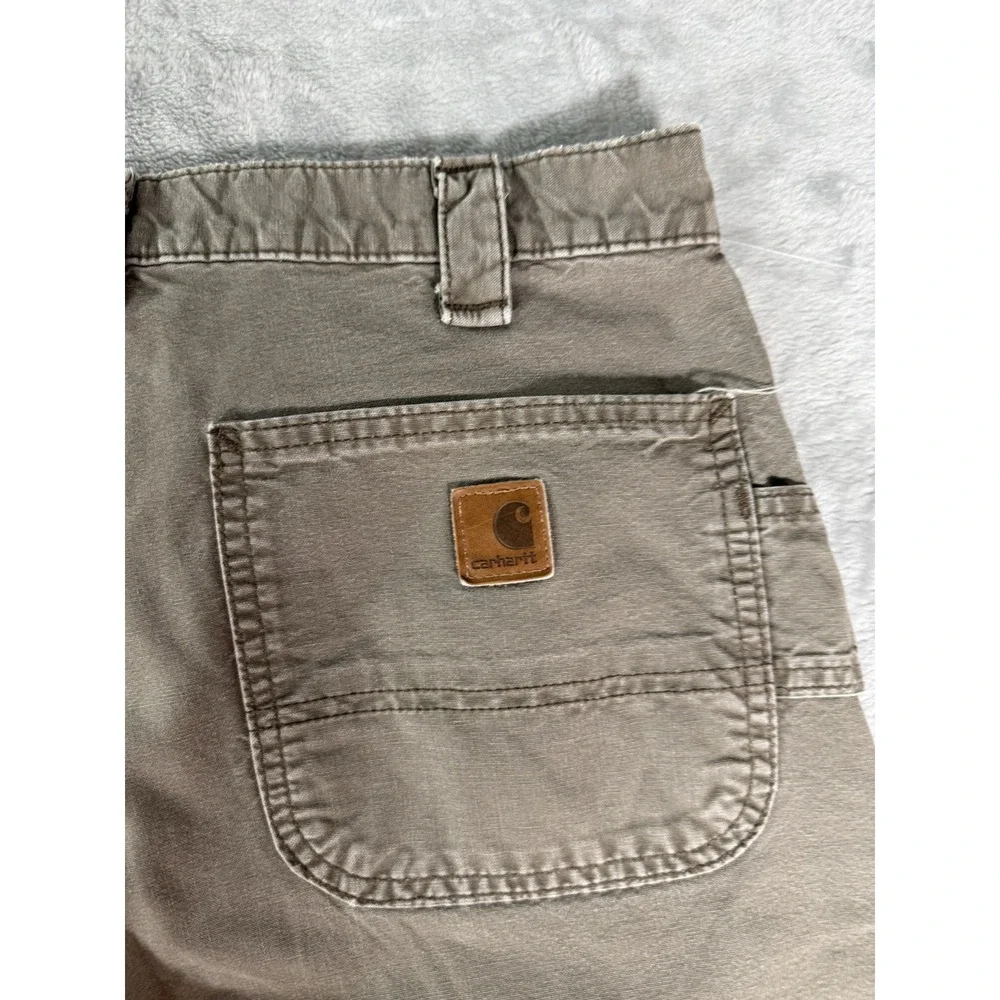 Carhartt B151 Pants Men's 34x32 Tan Dungaree Fit Canvas Carpenter Workwear
